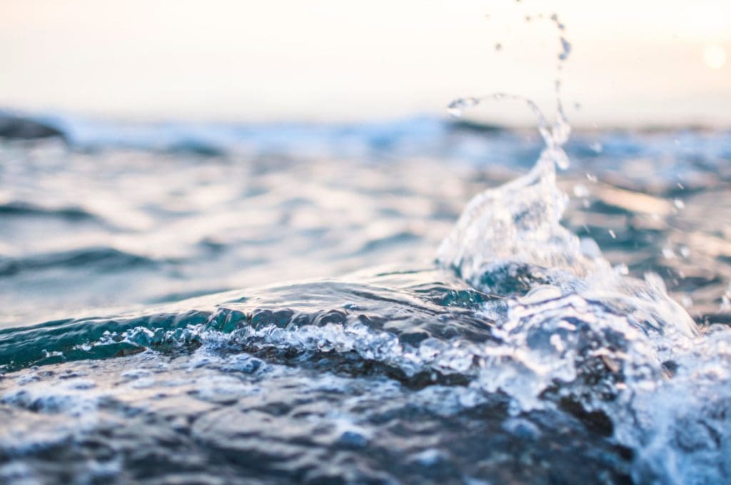 Ripples and splashes in water