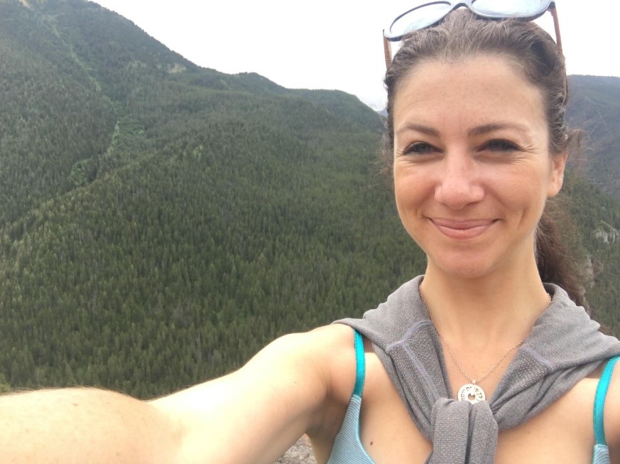 Samantha near Snake River, Wyoming